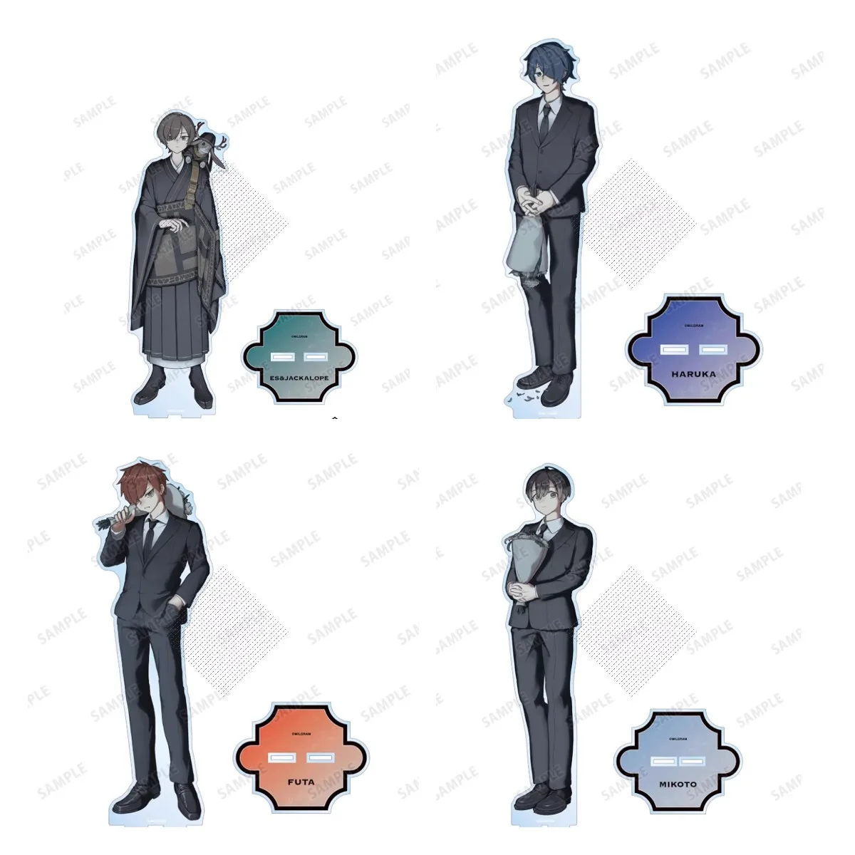 Акриловый брелок для ключей с аниме принтом