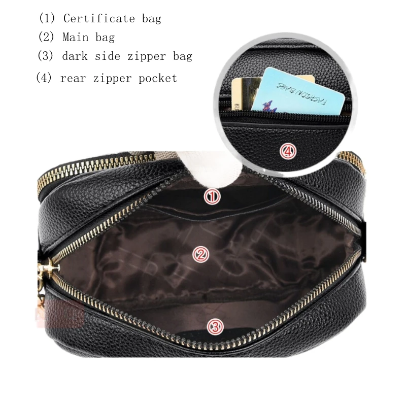 Women's crocodile stitching European and American Oval shoulder bag  Textured hardware Fashion Square crossbody bags for women