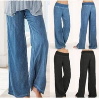 women loose pants fashion 2022 breathable jeans large size casual trousers thin wide leg mom jeans women yoga pants