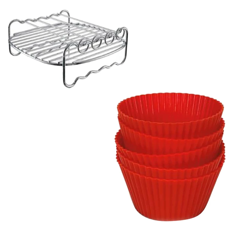 Полка для фритюрницы подходит всех моделей 3.7QT 5.8QT многоцелевой двухслойный