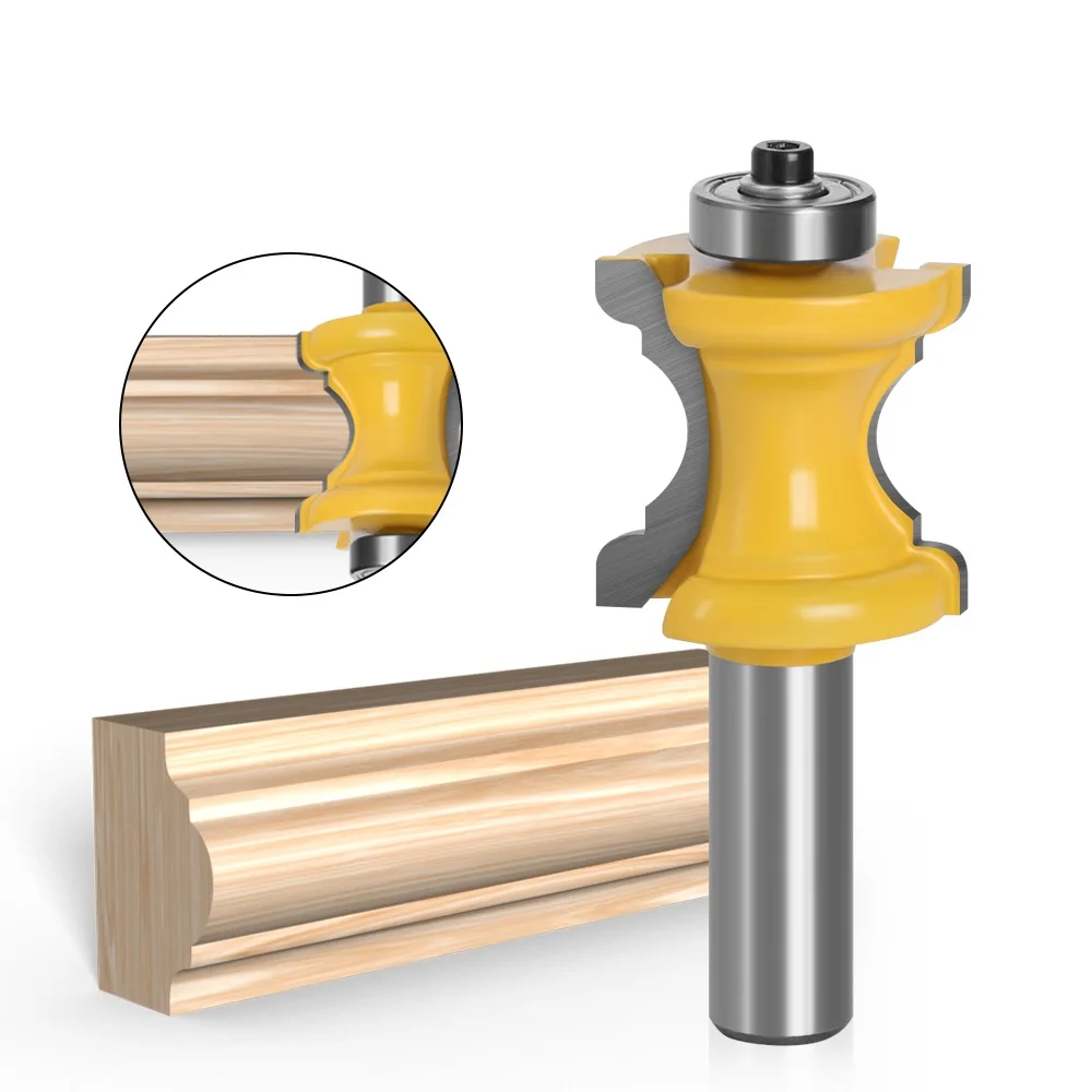

1PC 6mm 6.35mm 8mm Concave Radius Milling Cutters Convex Column Line Molding Router Bit Cutter for Wood Woodworking