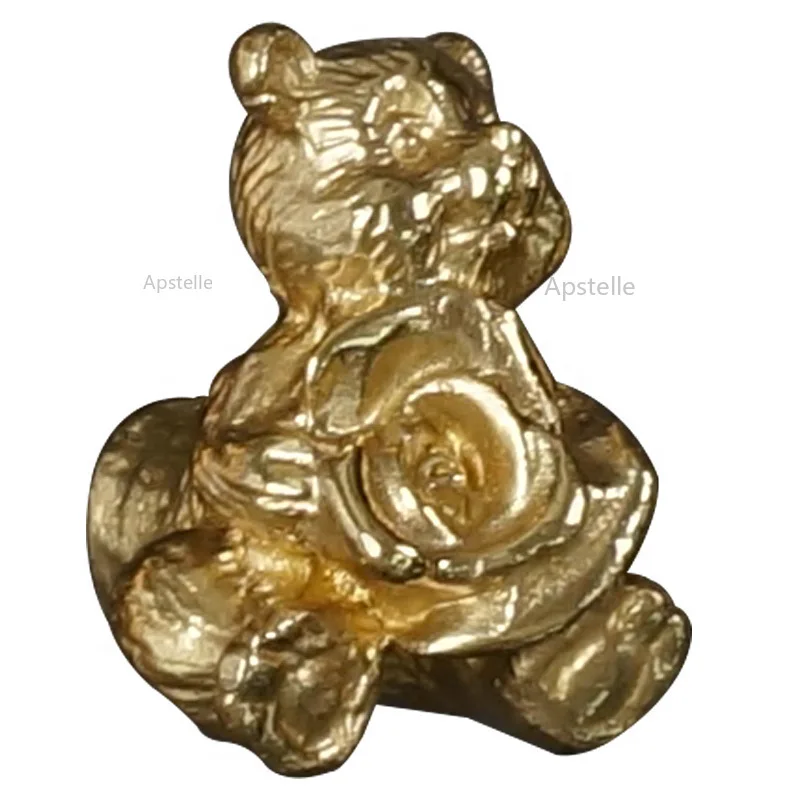 

Мебельная фурнитура для декора, выдвижные ящики, ручка из чистой меди в форме медведя, ручки для кухонного шкафа и ручки для гостиной, спальн...