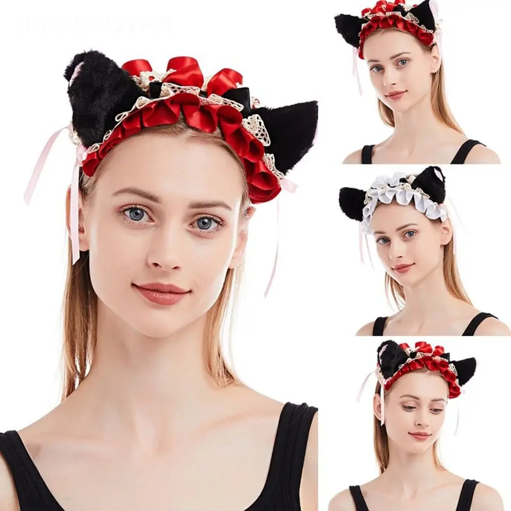 

Плюшевые Головные уборы для косплея, головные уборы для костюмированных девушек