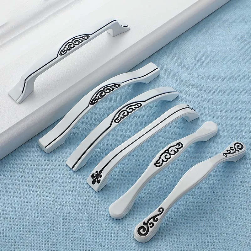 

Modern Aluminum Alloy Cabinet Door Drawer Handle Hardware Cabinet Door Handle with Screws Office Household Spot Cabinet Handles