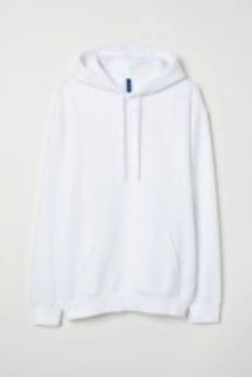 

Unisex white hooded kangaroo kangaroo pocket Oversize Sweatshirt