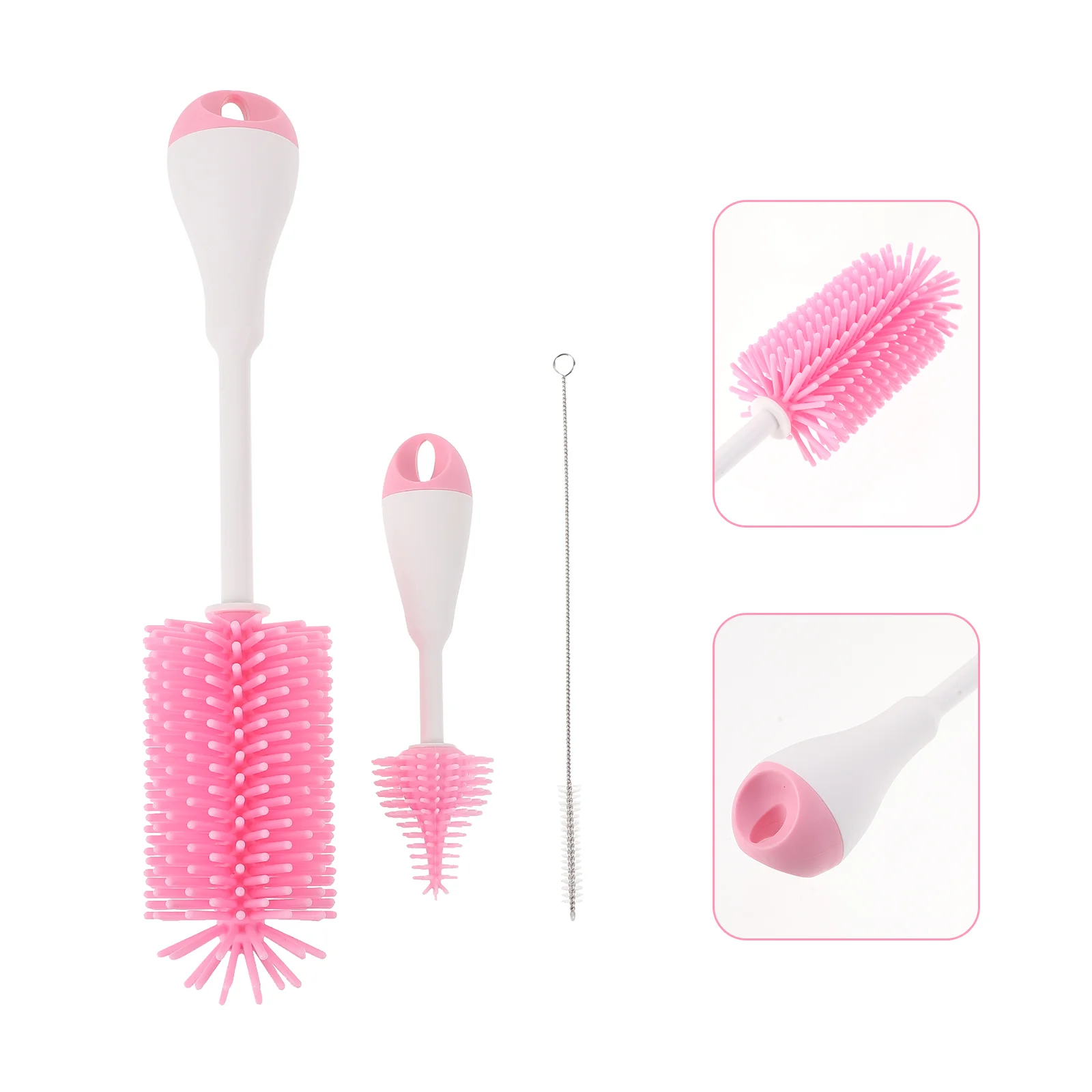 

Brush Bottle Cleaner Baby Cleaning Cup Brushes Washerhandlefeeding Water Clean Home Mug Silicone Infant Tool Pacifier Glasses