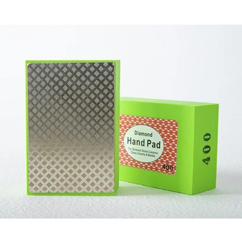 2Pcs Diamond Flexible Electroplate Sponge Hand Polishing Pad For Cleaning Grinding Stone Glass and Ceramic