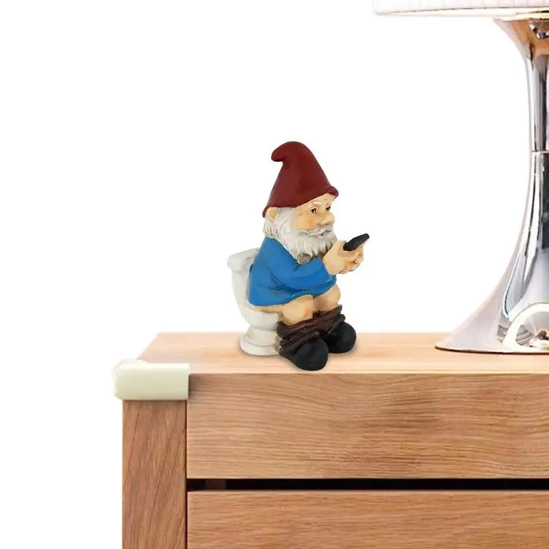 

Funny Dwarfs Resin Ornaments Naughty Gnome Garden Decoration Statue Old Man Lawn Yard Decor Cartoon Statue