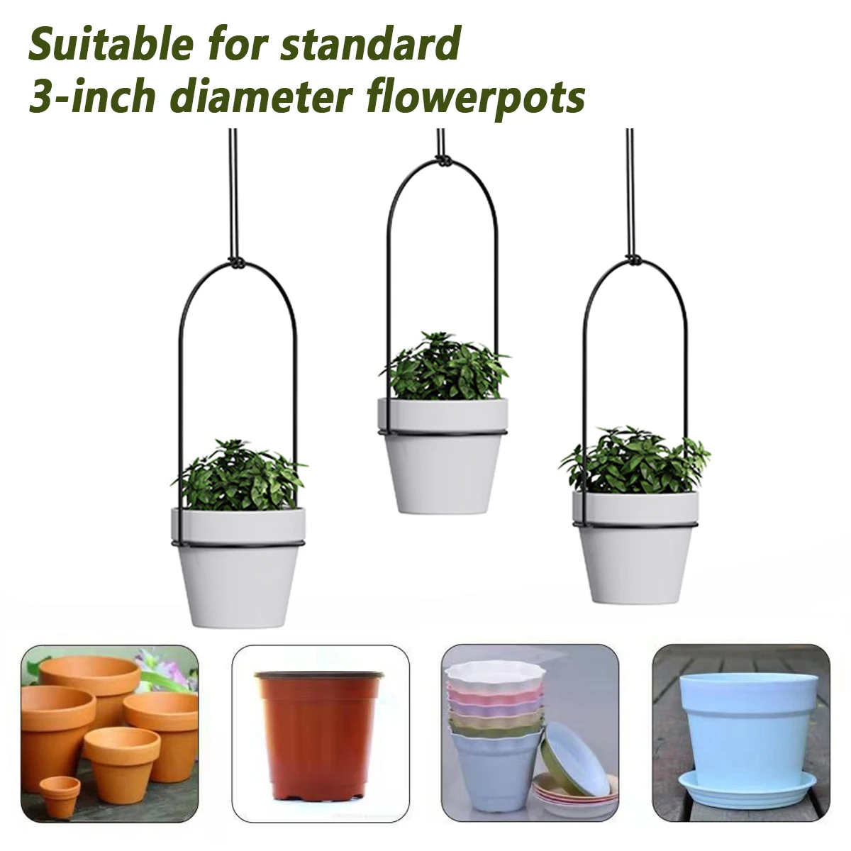 

Macrame Plant Hanger Baskets Flower Pots Holder Balcony Wall Hanging Planter Decor Knotted Lifting Rope Home Garden Supplies