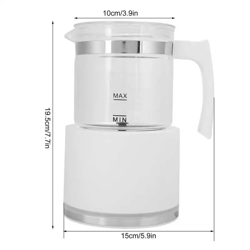 automatic milk frother cold and hot milk foam machine detachable coffee milk warmer tool kitchen gadgets white eu plug 220v free global shipping