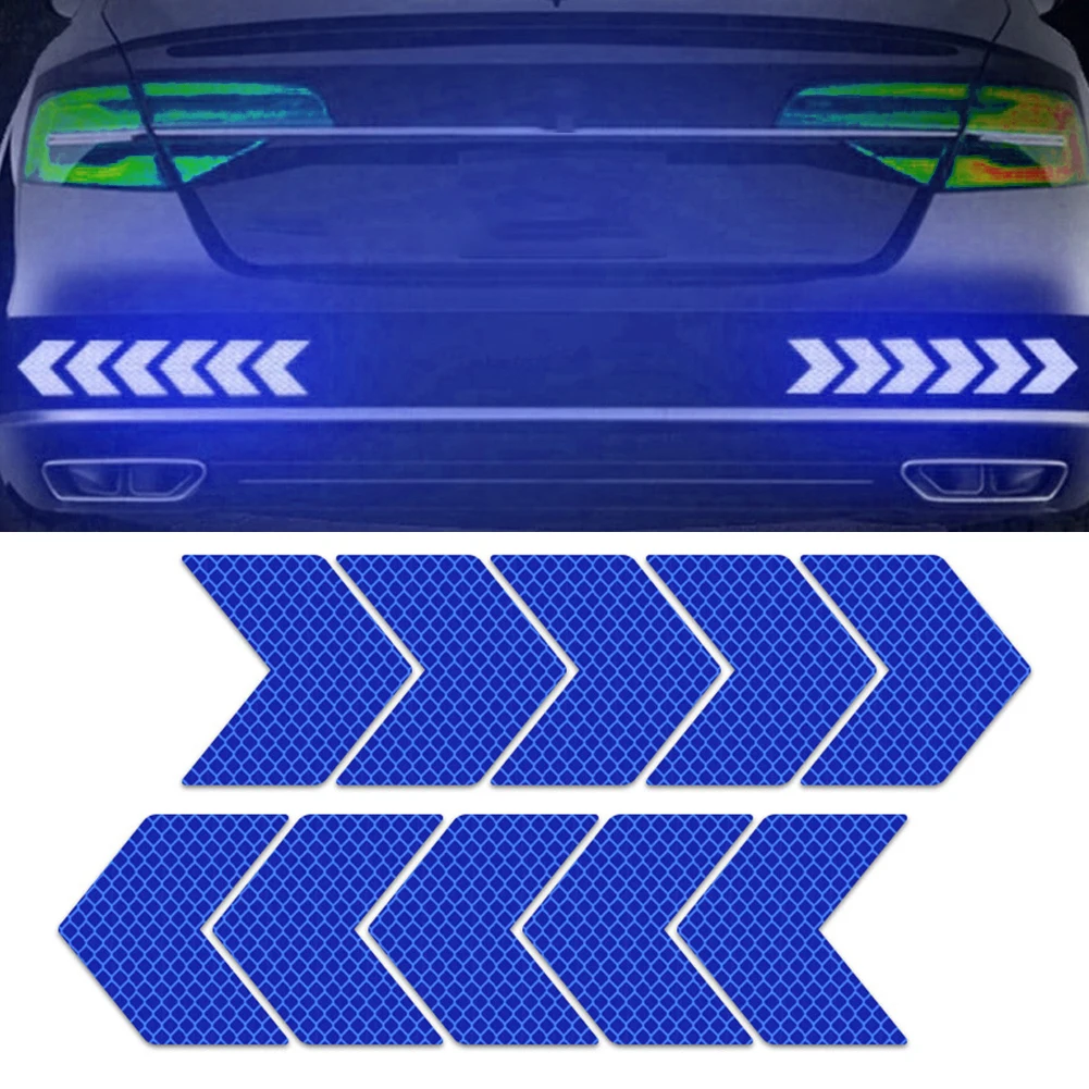 

Hot Sale Car Necessities Blue Car Reflective Strips Night Alarm Bumper Truck Sticker Warning Tape Safety