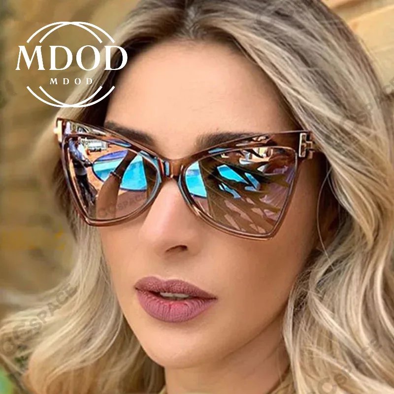 

Classic Cat Eye Style Sunglasses Women Sun Glasses Gothic Style Round Sunglasses Female Fashion Luxury Black with UV400