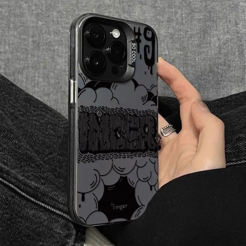 Фото Чехол для телефона iPhone 11, 12, 13, 14, 15, 15, 16, 17 Air Pro Max Plus, защита камеры, бампер из ТПУ, противоударный, для мужчин и женщин, модные деньги №4