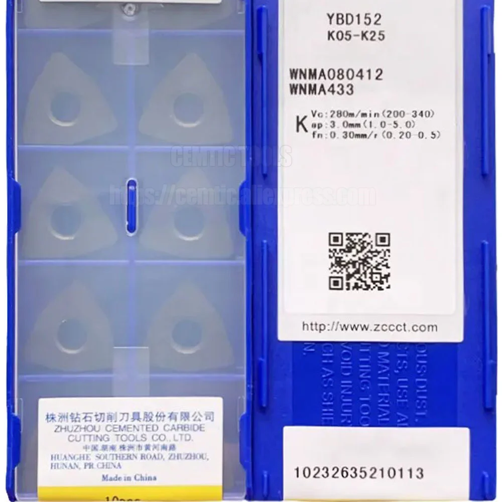 

Лезвие из сплава CNC ZCC WNMA080412 YBD152