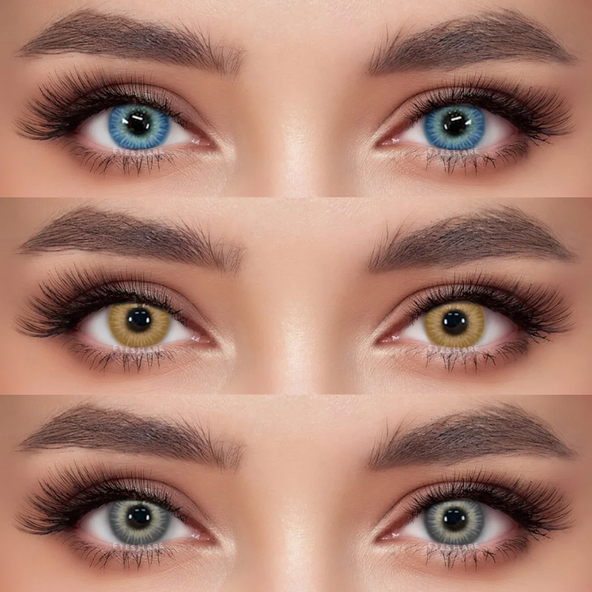 EYESHARE Новое поступление Цветные контактные линзы для глаз Модные синие Серые