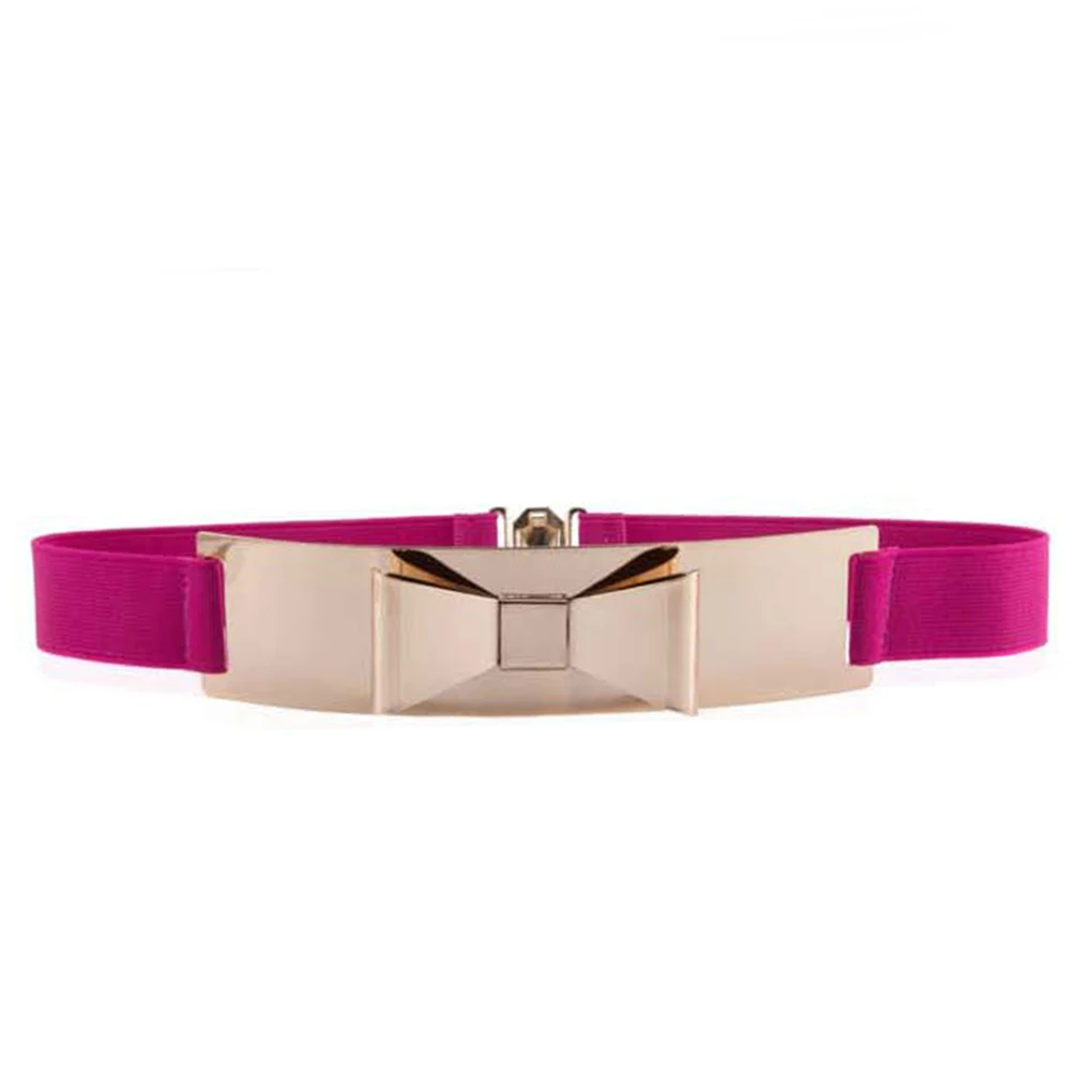 

Женский металлический элегантный пояс-бант, эластичный пояс для девушек