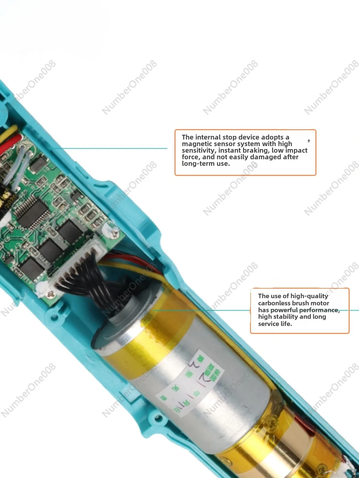 Бесщеточная электрическая отвертка Bakon White Light с регулируемым крутящим моментом