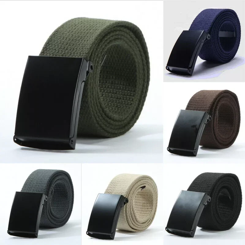 

Men Belts Automatic Buckle Nylon Belt Male Army Tactical Belt Mens Military Adjustable Waist Canvas Belts Outdoor Sports Camping