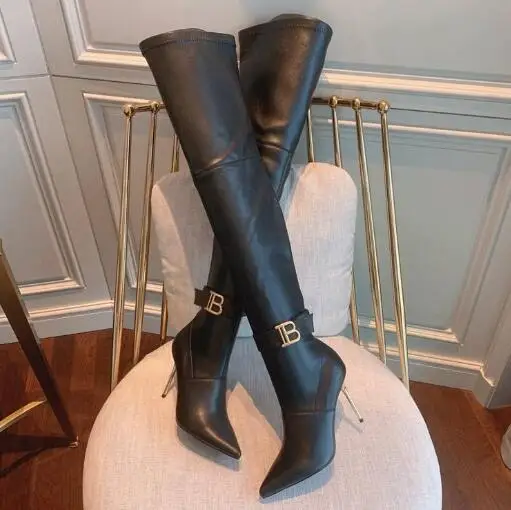 Carpaton из натуральной кожи женские сапоги с высоким голенищем выше колена острыми