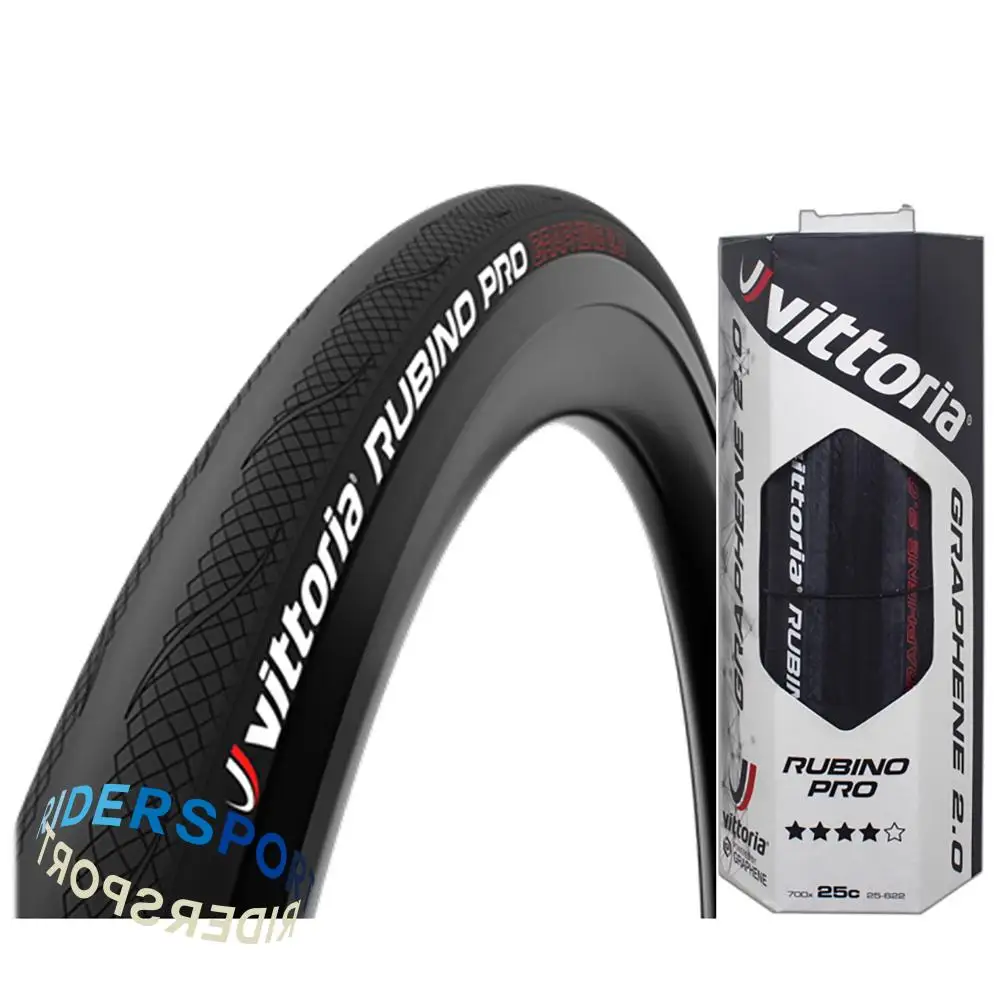 

Vittoria Rubino Pro IV Control Graphite Race 2.0 700x25/28C Folding Tyres Road 28&quot Bicycle Clincher tire