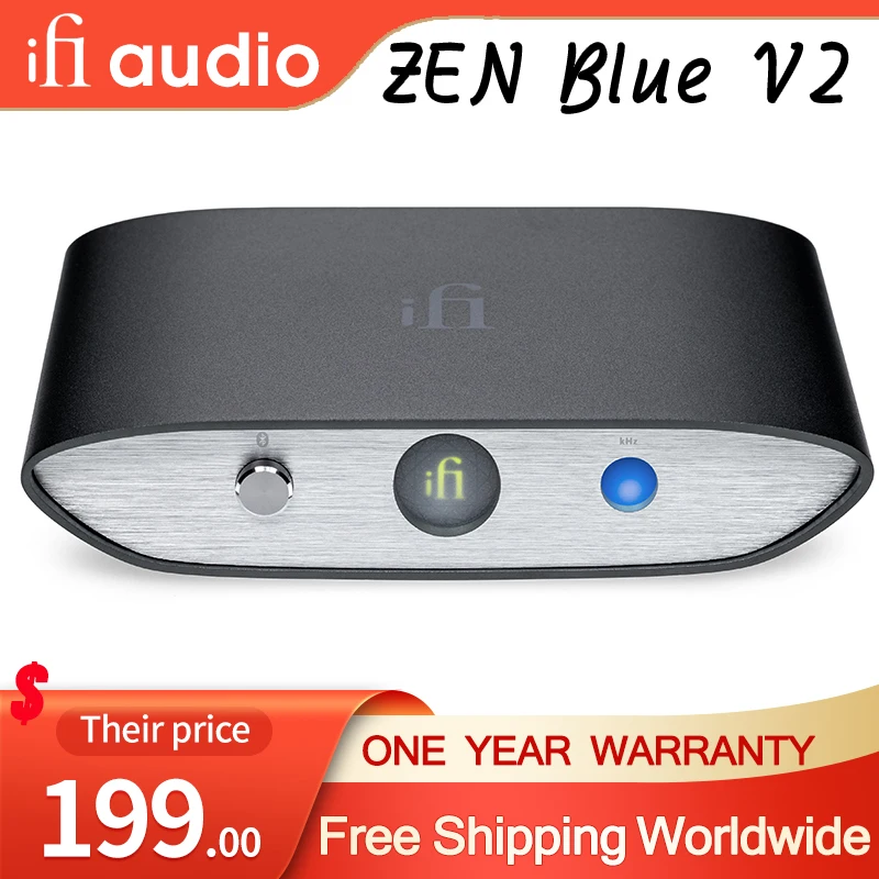 

iFi ZEN Blue V2 HD Wireless Bluetooth 5.1 ESS Saber DAC Chip Music Receiving Decoder Hifi Professional Desktop Audio Equipment