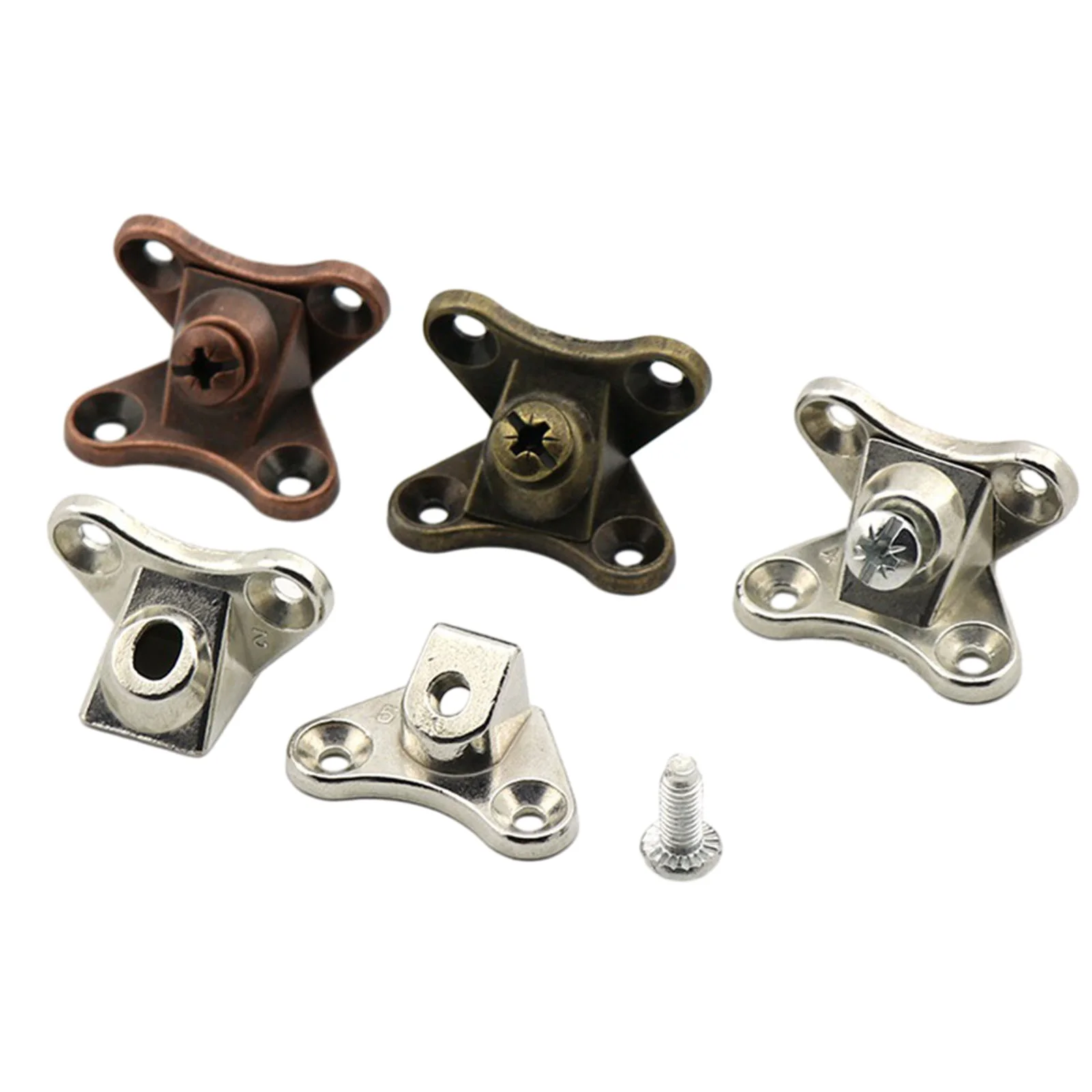 

10pcs Zinc Alloy Corner Brackets Screws Butterfly L-shaped Support Connector Removable Fasteners Corner Code Right Angle Bracket