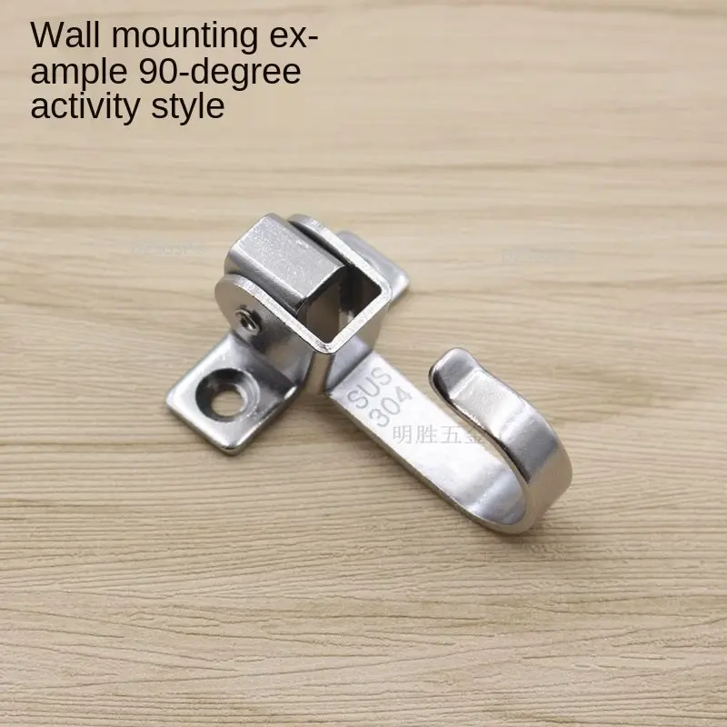 

Подвесной U-Образный Крючок для задней крышки пальто и шляпы для ванной комнаты, настенный вращающийся крючок из нержавеющей стали 304, крючок для крепления на дверь