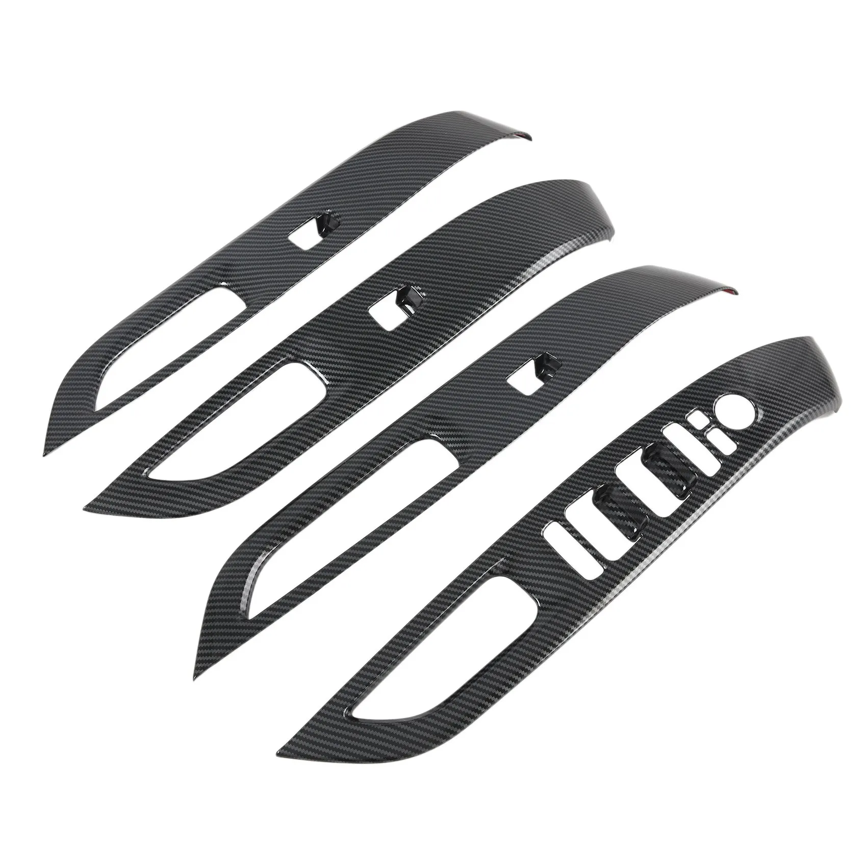 

Car Carbon Fiber ABS Window Glass Lift Decoration Cover Trim Stickers for Hyundai Tucson L Nx4 2021 2022