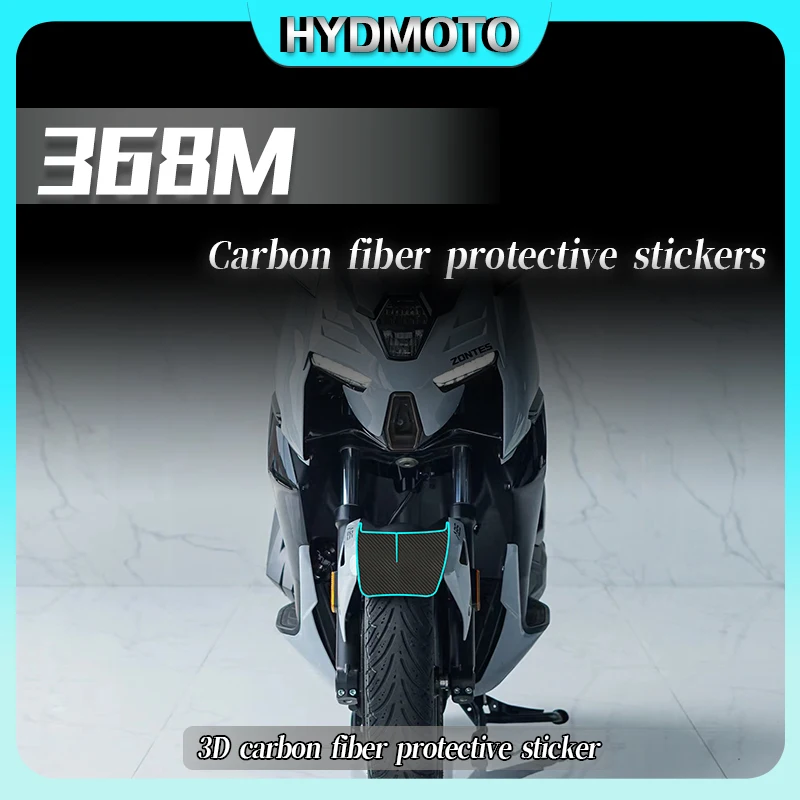 Наклейка для топливного бака ZONTES ZT368M 368 M m 2024 3D из углеродного волокна Защитная
