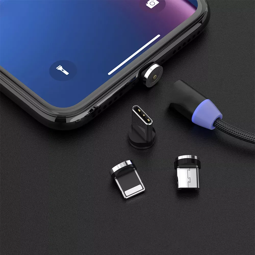 

LED USB Fast Charging Type C Magnet Charger Data Charge Micro USB Mobile USB Cord