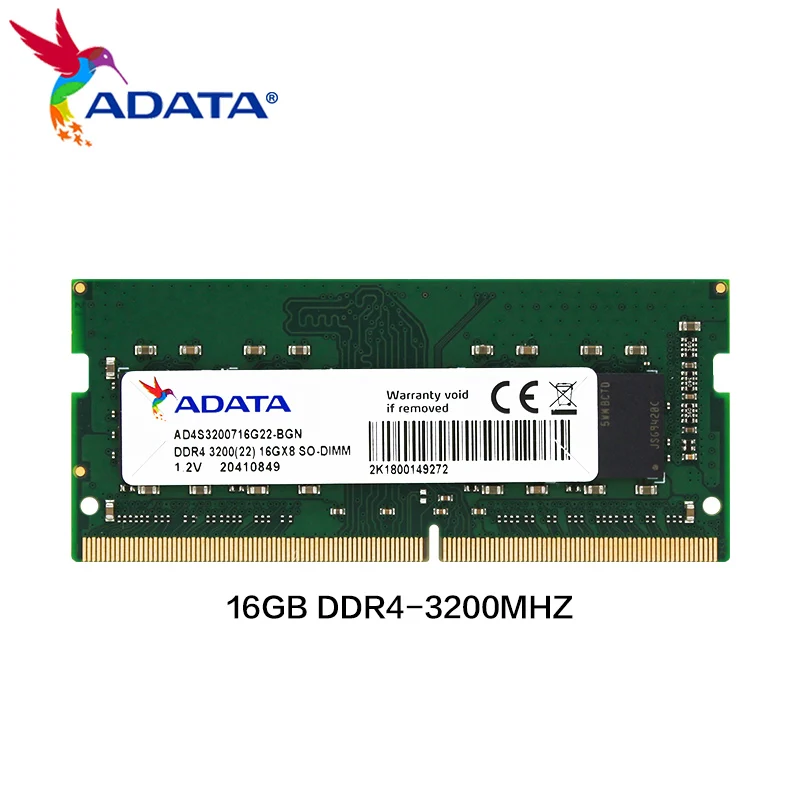 Original ADATA Premier Memoria RAM DDR4 3200MHz 2666MHz 8GB 16GB 32GB SO-DIMM Computer Random Access Memory For Laptop Notebook