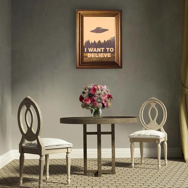Наклейка на стену Я хочу верить |
