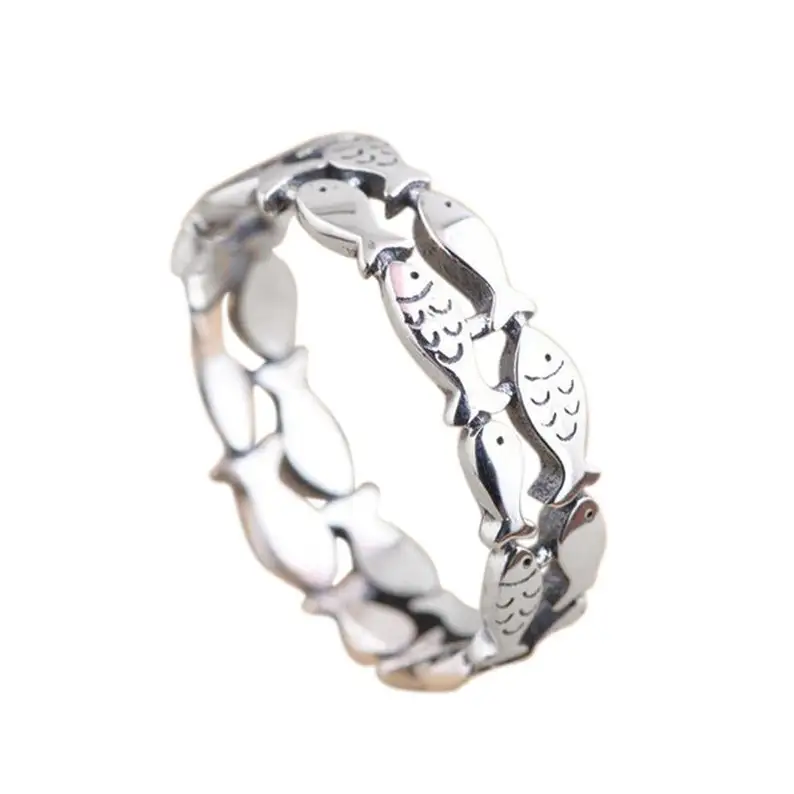 

Fish Ring Japanese Ring Women - Wedding Bands, Koi Ring Koi Fish Ring Men Couple Ring
