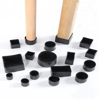816pcs chair leg caps rubber feet protector pads non slip silent black table covers plugs furniture leveling feet home decor