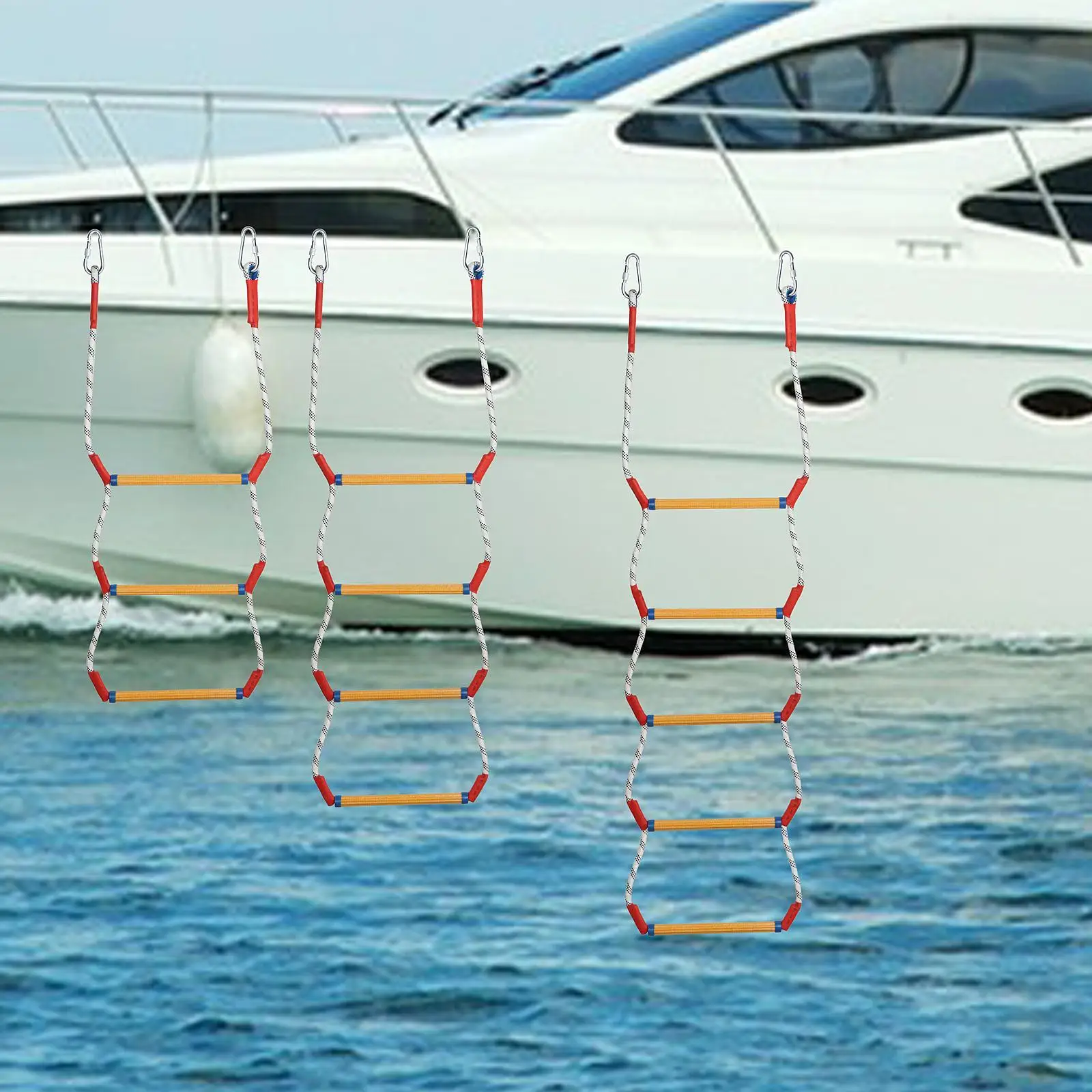 Веревочная лестница для лодки уличная скалолазания вспомогательная посадки