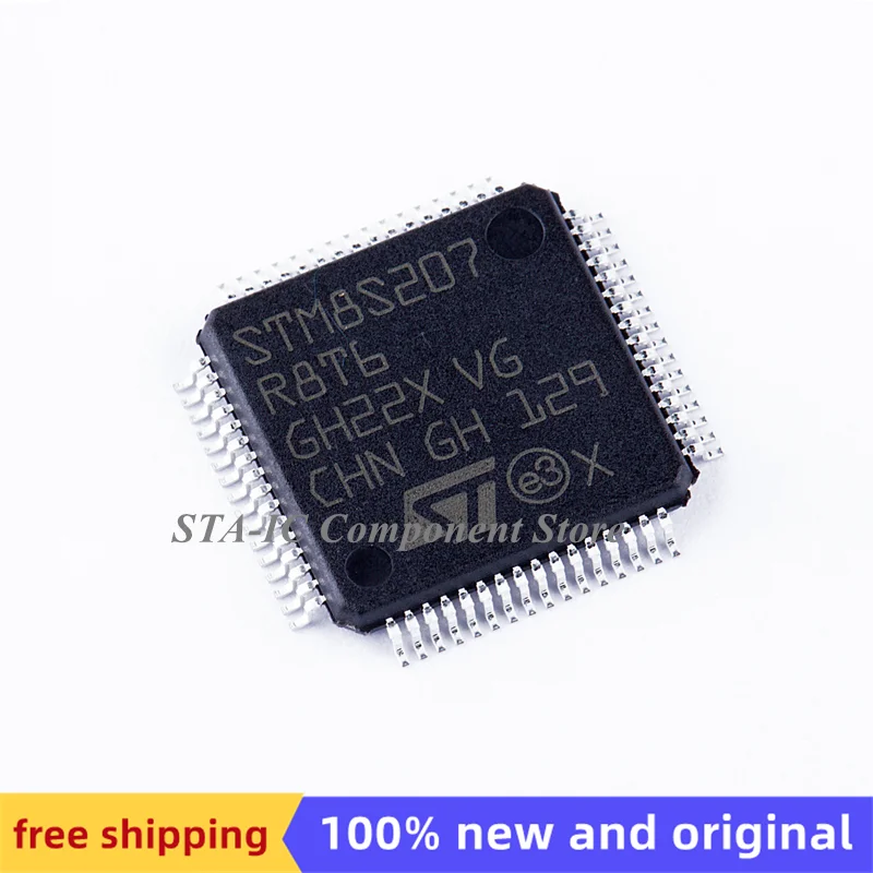 

STM8S207R8T6 LQFP-64 новая оригинальная бесплатная доставка