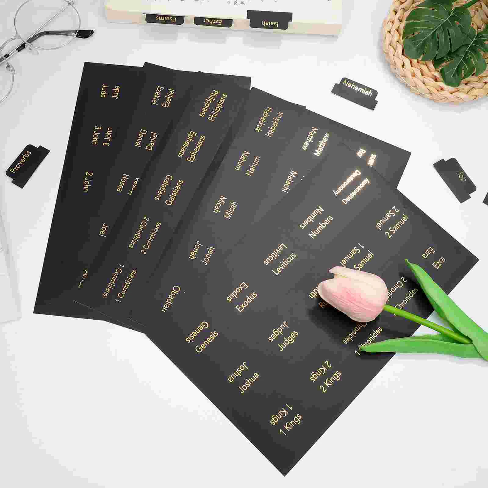 5 листов индексные бирки для Библии вкладки книг мини-аксессуары неперманентный