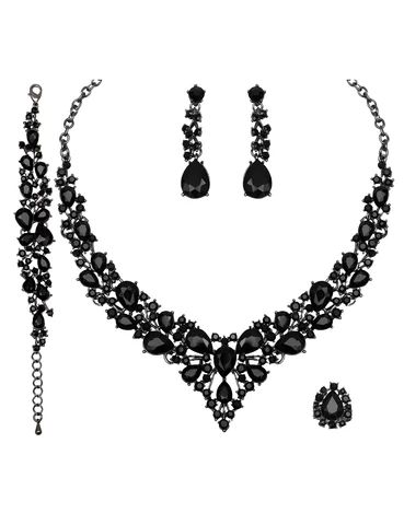 Женское ожерелье, серьги, браслет, Аксессуары для невесты, свадьбы, вечеринки, костюма, подарки