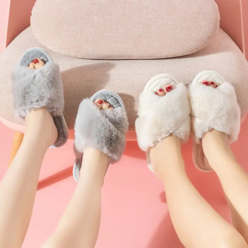 KYGZ Women Slippers New 2022 Fur Indoor Fashion Woman Shoes Daily Vacation Shoes Ins Style Footwear Size 36-41