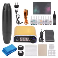 complete tattoo kit dc clip cord transfer paper professional power supply rotary tattoo machine kit for beginner for tattoo