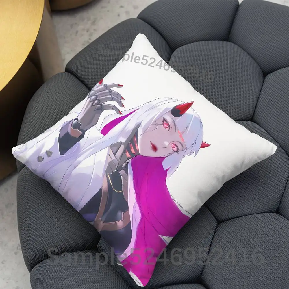 Фото Чехол для подушки S-Shion O-Overwatch, квадратный, для декоративных подушек, для кровати, дивана, классический стиль, можно стирать в машине, всесезонный. №5