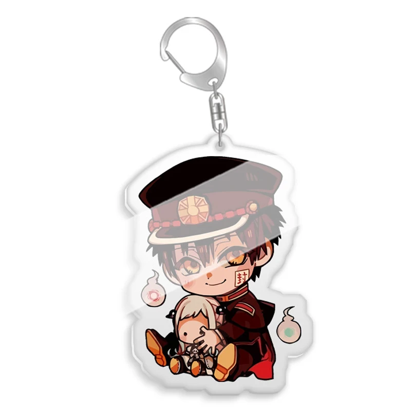 Original Toilet-Bound Hanako Kun Anime Keychain Q Version Cartoon Figure Key Chain Jewelry Bag Pendant Accessories Fans Gifts