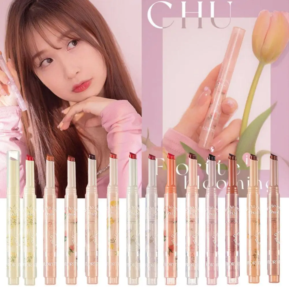 

FLORTTE Nice to Meet Chu Jelly Lipstick Flower Heart Jelly Pomegranate Love Gloss Long-lasting Lipstick Lipstick Matte Lip Y1F7