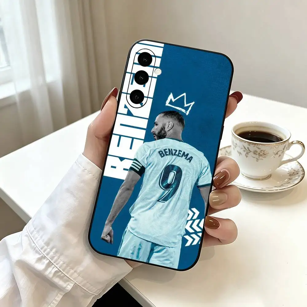 Фото Чехол для телефона K-Karim Benzema Football Cheer для Samsung Galaxy A73, A72, A71, A70, A53, A52, A51, мягкий силиконовый черный чехол №2