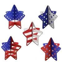 american independence day flag 4th of july table centerpiece pattern star wooden sign veterans memorial day party table decor
