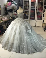 charming ball gown quinceanera dresses sequins sheer neck sleeveless prom dresses beads sweet 16 dress long formal dress