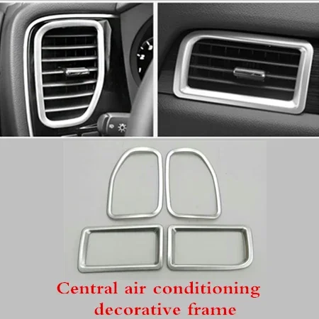 

Для Mitsubishi Outlander 2013 2016 2017 2018, воздуховыпускное отверстие, декоративная рамка, отверстие для кондиционера, декоративная полоса, наклейка