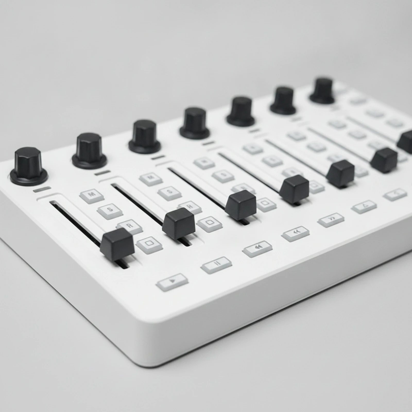 Фото MIDI-контроллер с фейдерами, тактильная USB MIDI-панель управления, программируемая панель управления микшерным пультом, подключение Plug-and-Play. №4