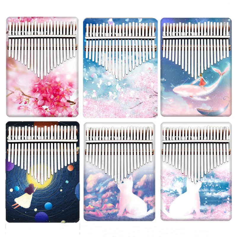 Пианино Kalimba для большого пальца изысканное портативное 21 клавиша музыкальный