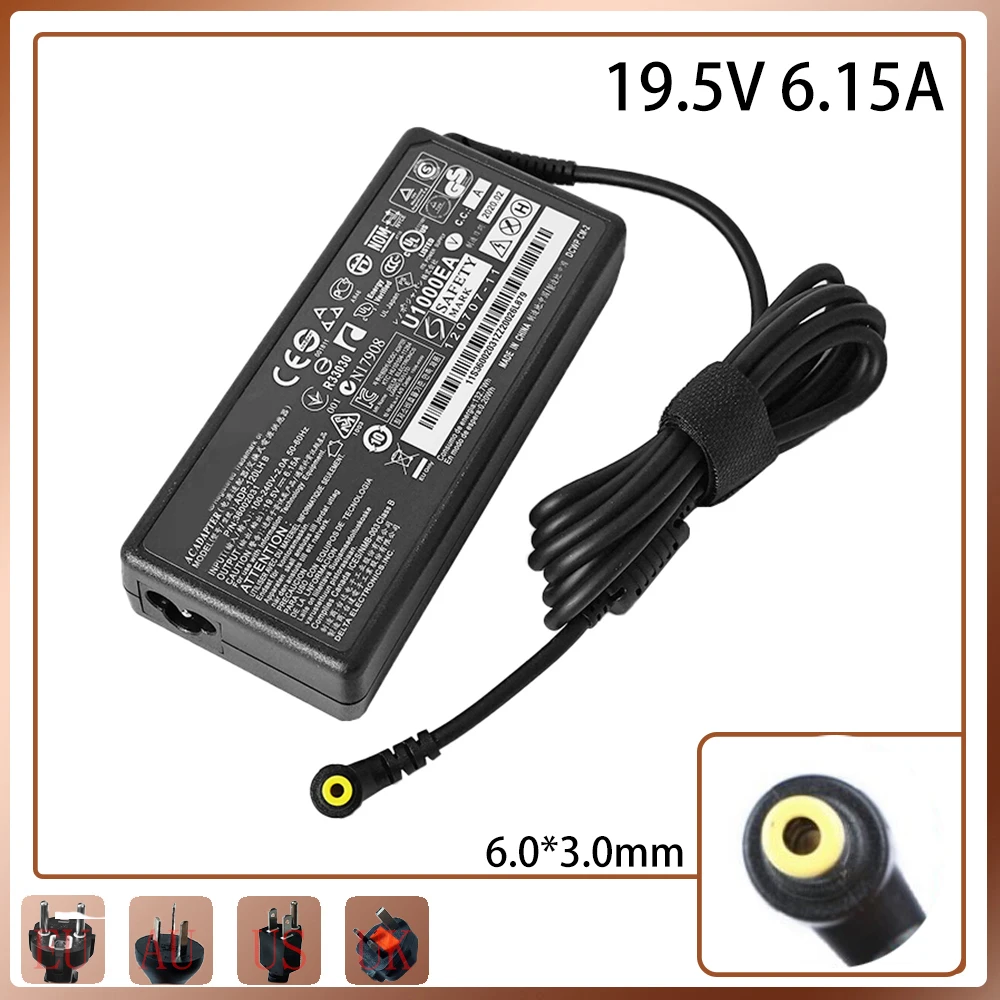 

19.5V 6.15A 120W 6.3*3.0mm AC Adapter Power Supply Laptop Charger For Lenovo B305 C340 B300 Y470 Y460P Y570 A300 A700 C305 C300